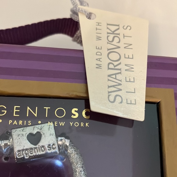 Silver and crystal hair band - Picture 3 of 4